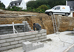 Réalisation des fondations à Crecey-sur-Tille